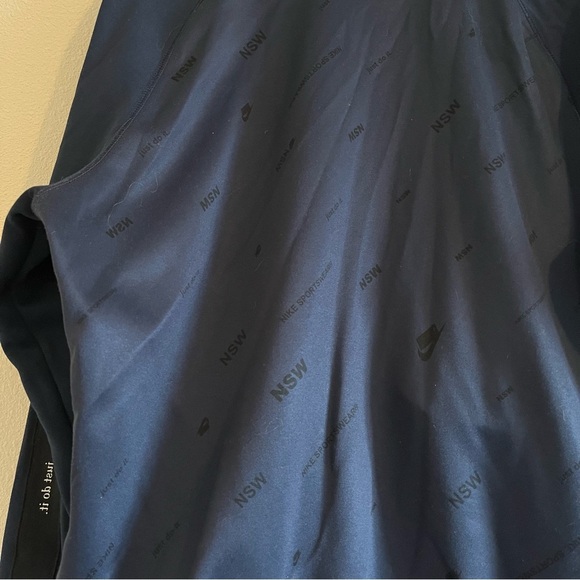 Nike Men's Blue Gray Collared Long Sleeve Zipper Track Jacket Size Large - Picture 12 of 16